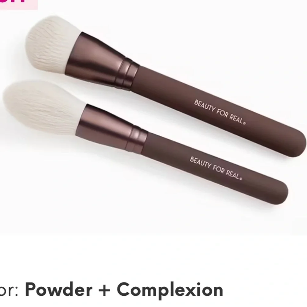 Beauty For Real Complexion and Powder brush Duo New in Pouch.